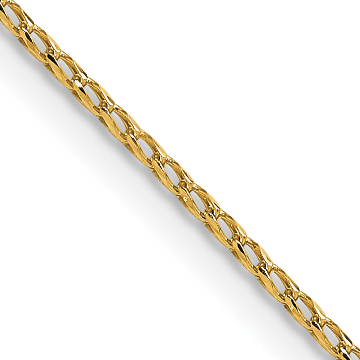 1.15mm 14K Yellow Gold D/C Open Franco Chain - Sophia Jewelers