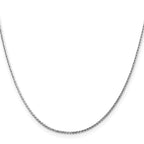 1.15mm 14K White Gold D/C Open Franco Chain - Sophia Jewelers