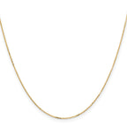 0.85mm 14K Yellow Gold Diamond-Cut Cable Chain - Sophia Jewelers