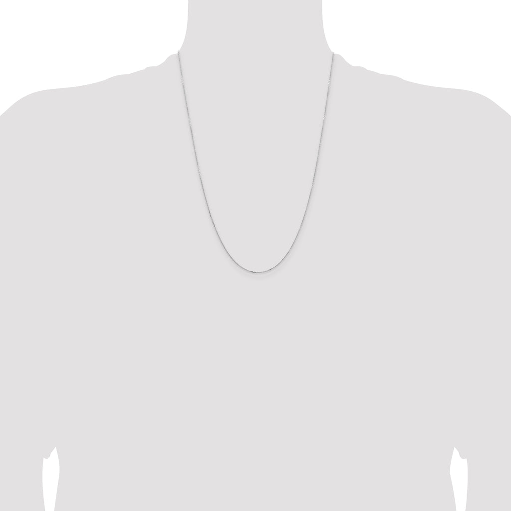 14K Yellow Gold Diamond-Cut Cable Chain Necklace 0.85mm