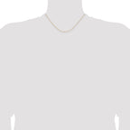 0.85mm 14K White Gold Diamond-Cut Cable Chain - Sophia Jewelers