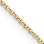 1.05mm 14K Yellow Gold Diamond-Cut Cable Chain - Sophia Jewelers