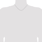 1.05mm 14K White Gold Diamond-Cut Cable Chain - Sophia Jewelers