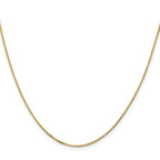 1.0mm 14K Yellow Gold Concave Box Chain - Sophia Jewelers