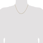 14K 1mm Concave Box Chain
