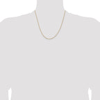 14K 1mm Concave Box Chain