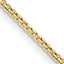 1.1mm 14K Yellow Gold Concave Box Chain - Sophia Jewelers