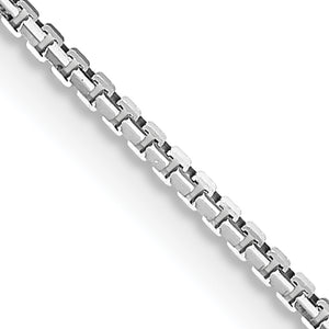 Concave Box Chain in 14K Gold, 1.1mm, 16–24 Inch - Sophia Jewelers