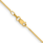 1.2mm 14K Yellow Gold Concave Box Chain - Sophia Jewelers