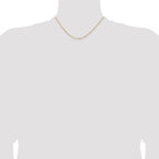 1.2mm 14K Yellow Gold Concave Box Chain - Sophia Jewelers