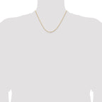 14K 1.2mm Concave Box Chain