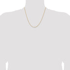 14K 1.2mm Concave Box Chain