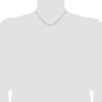 1.2mm 14K White Gold Concave Box Chain - Sophia Jewelers
