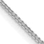 1.3mm 14K White Gold Concave Box Chain - Sophia Jewelers