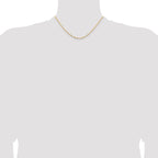 1.45mm 14K Yellow Gold Concave Box Chain - Sophia Jewelers
