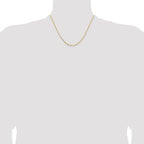 Concave Box Chain in 14K Yellow Gold, 1.45mm - Sophia Jewelers