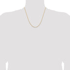 Concave Box Chain in 14K Yellow Gold, 1.45mm - Sophia Jewelers