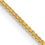 14K Yellow Gold Box Chain Necklace 1.45mm