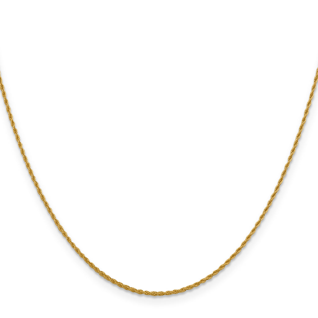 1.3mm 14K Yellow Gold Loose Rope Chain - Sophia Jewelers