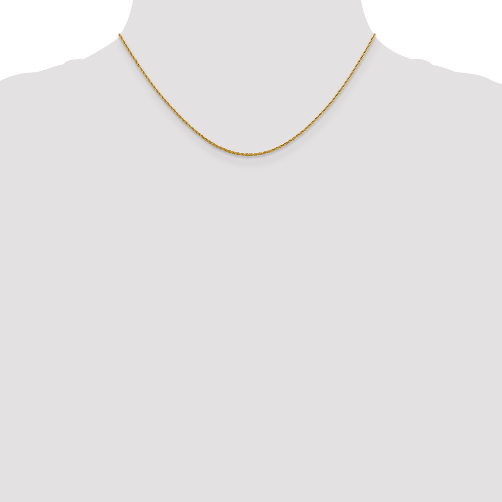 1.3mm 14K Yellow Gold Loose Rope Chain - Sophia Jewelers