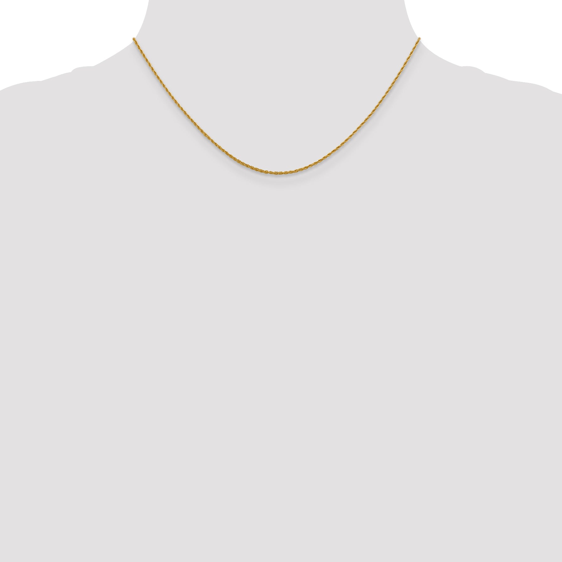 1.3mm 14K Yellow Gold Loose Rope Chain - Sophia Jewelers