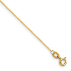 14K 0.8mm Serpentine Chain
