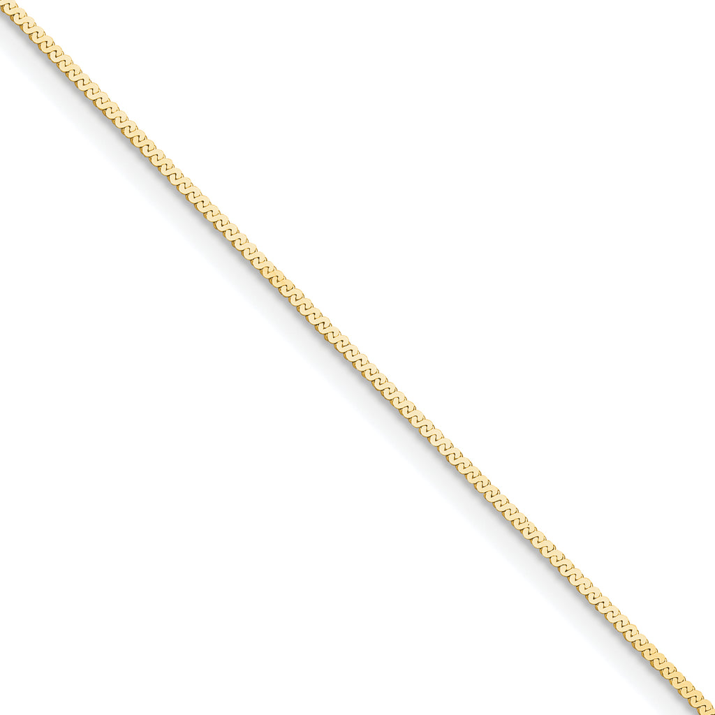 0.95mm 14K Yellow Gold Serpentine Chain - Sophia Jewelers