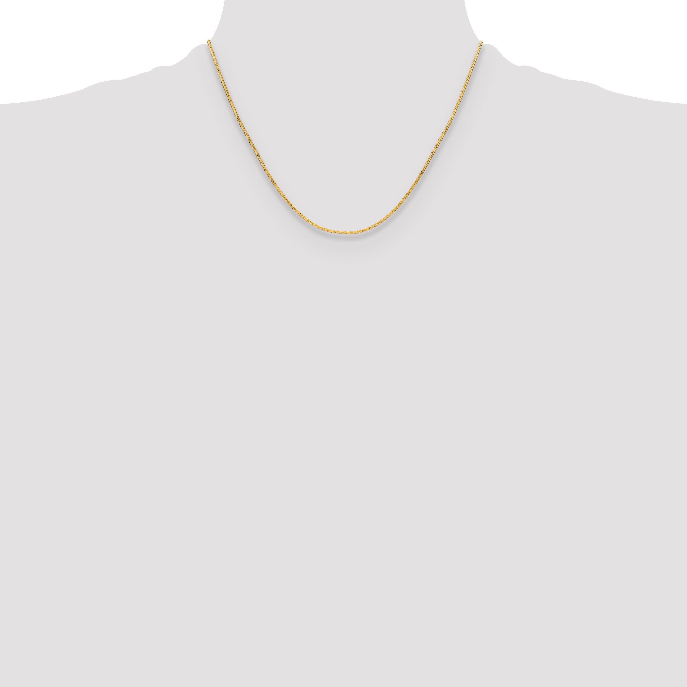 14K 1.55mm Serpentine Chain
