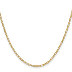 2.2mm 14K Yellow Gold Beveled D/C Paperclip Chain - Sophia Jewelers