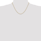 14k 2.2mm Semi-Solid Beveled D/C Paperclip Chain
