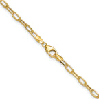 3.0mm 14K Yellow Gold Beveled D/C Paperclip Chain - Sophia Jewelers