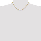 3.0mm 14K Yellow Gold Beveled D/C Paperclip Chain - Sophia Jewelers