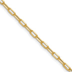 3.0mm 14K Yellow Gold Beveled D/C Paperclip Chain - Sophia Jewelers