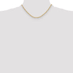 3.7mm 14K Yellow Gold Beveled D/C Paperclip Chain - Sophia Jewelers