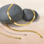 14k 3.7mm Semi-Solid Beveled D/C Paperclip Chain