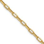 3.7mm 14K Yellow Gold Beveled D/C Paperclip Chain - Sophia Jewelers