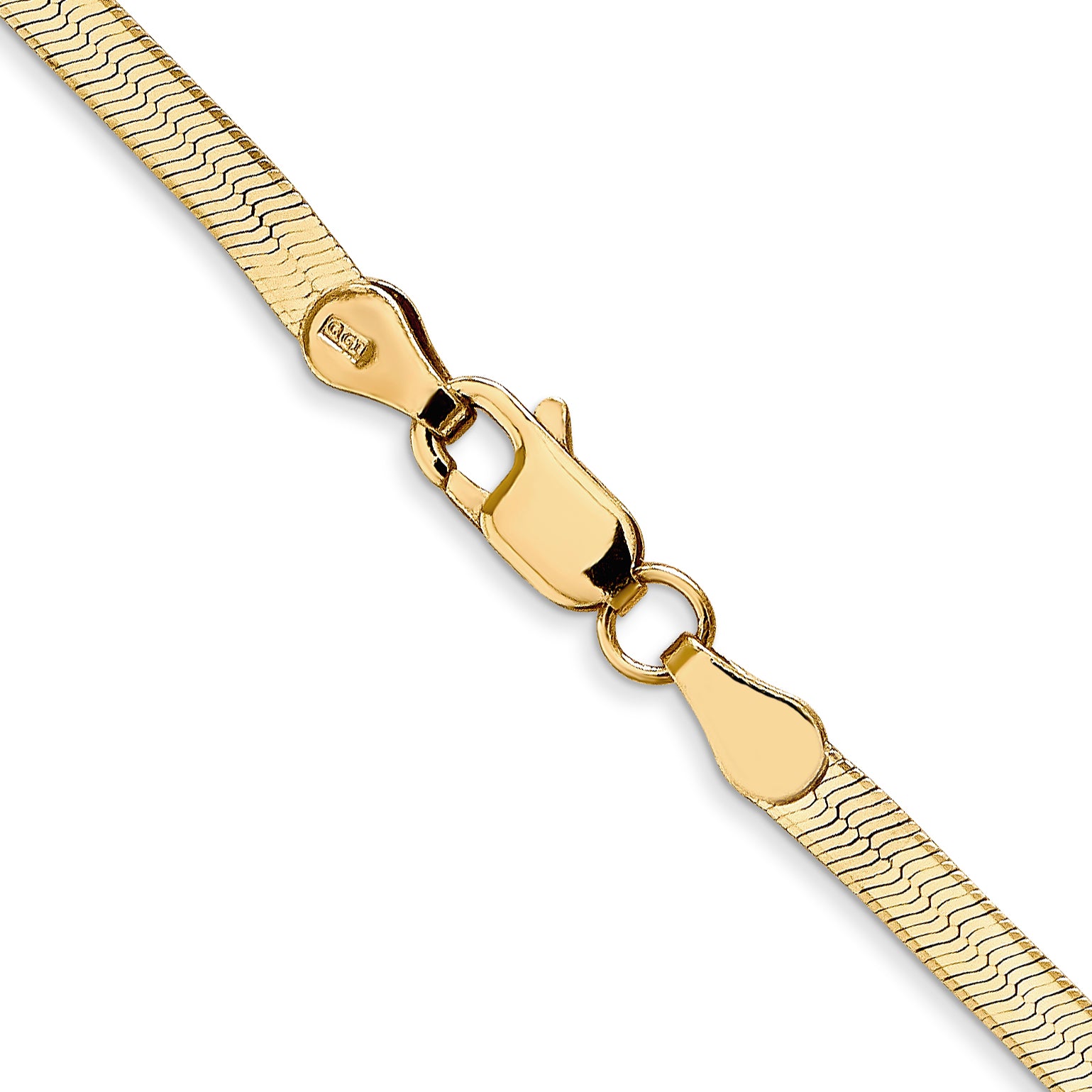 3.0mm 14K Yellow Gold Silky Herringbone Chain - Sophia Jewelers