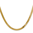 4.0mm 14K Yellow Gold Silky Herringbone Chain - Sophia Jewelers