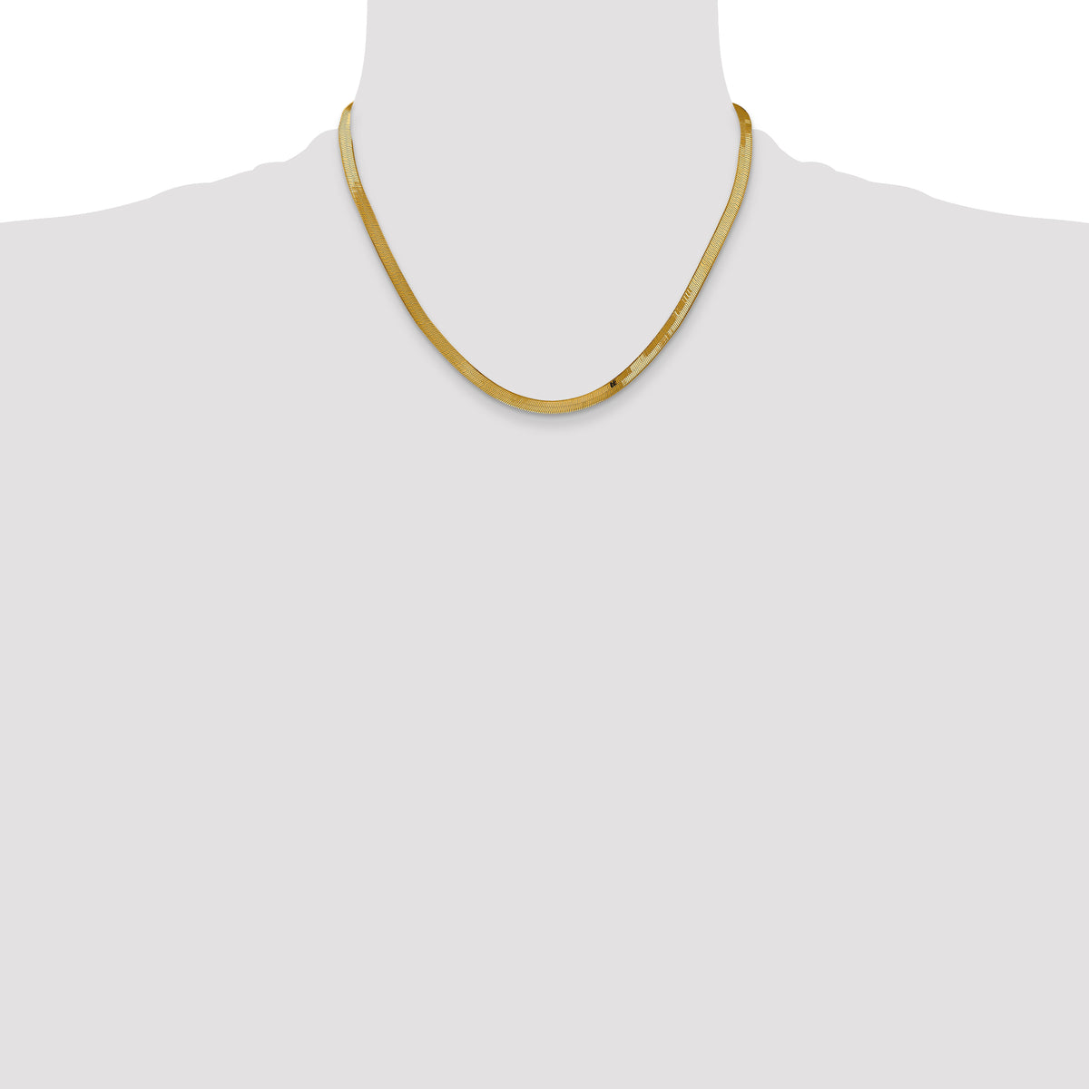 14k 4mm Silky Herringbone Chain