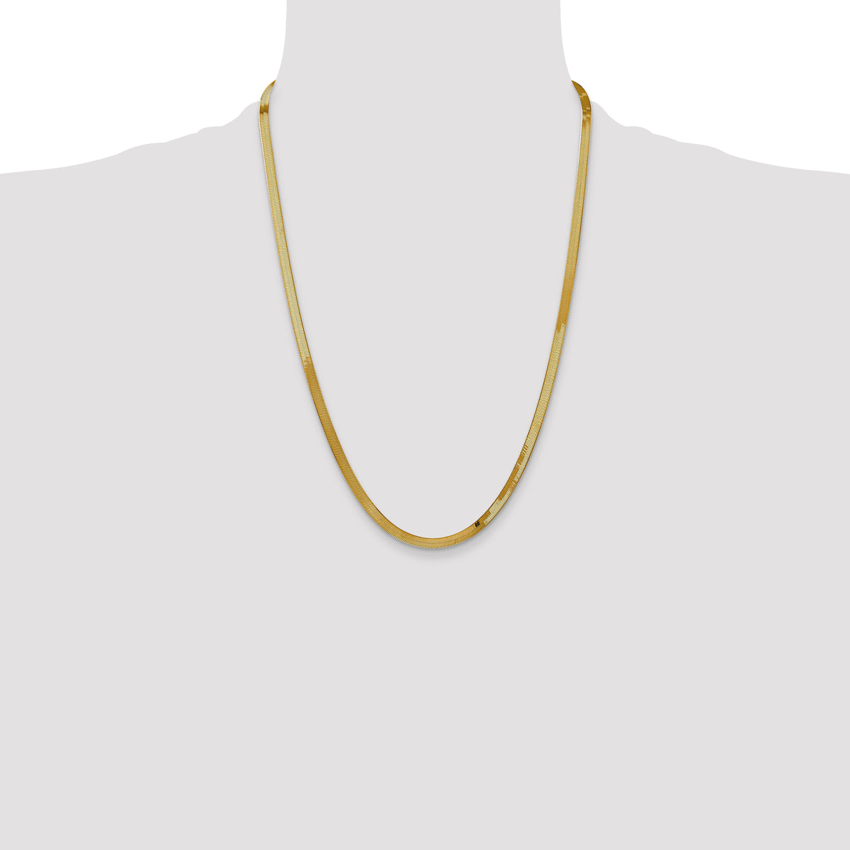 14k 4mm Silky Herringbone Chain