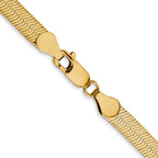 5.0mm 14K Yellow Gold Silky Herringbone Chain - Sophia Jewelers