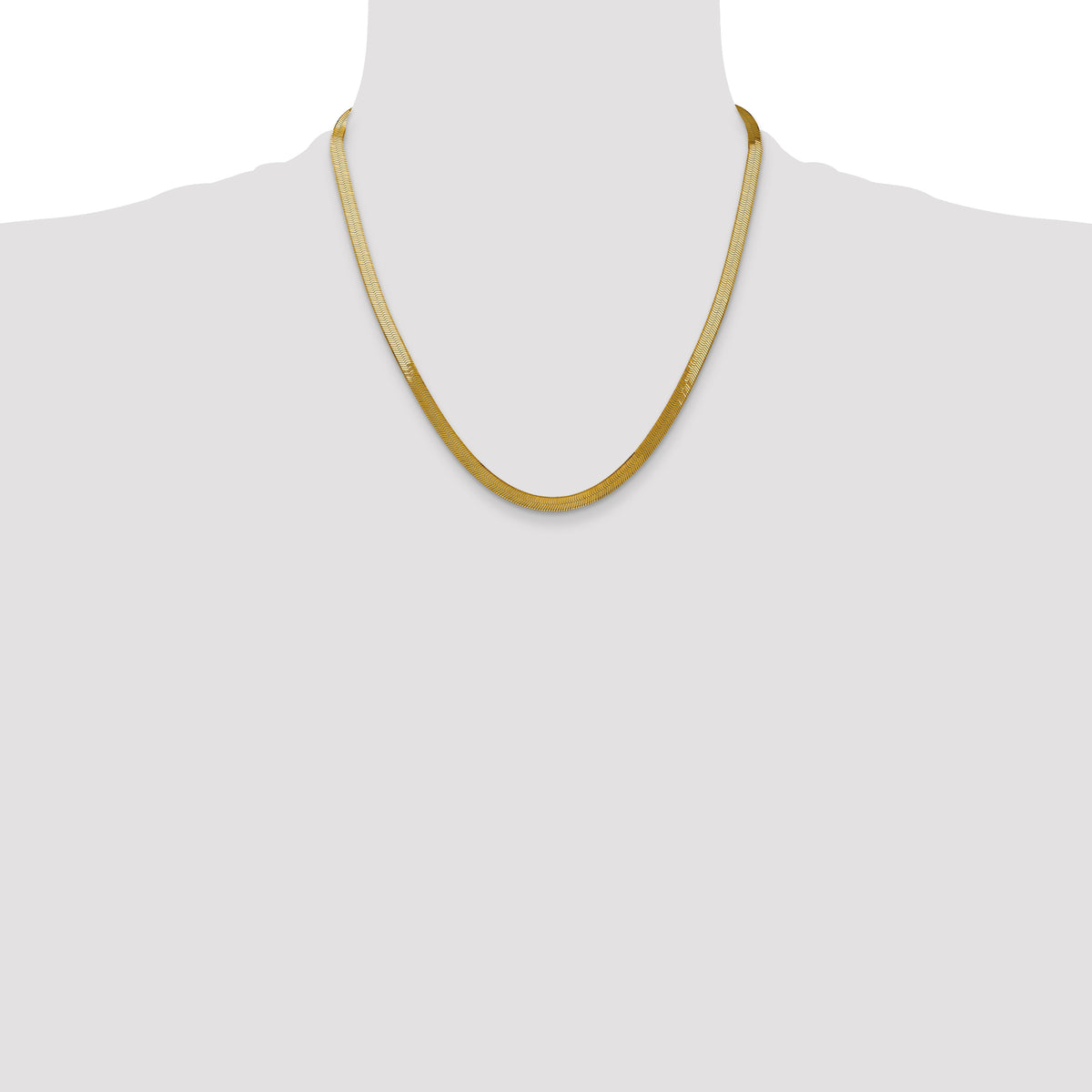 14k 5mm Silky Herringbone Chain