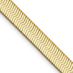 5.0mm 14K Yellow Gold Silky Herringbone Chain - Sophia Jewelers