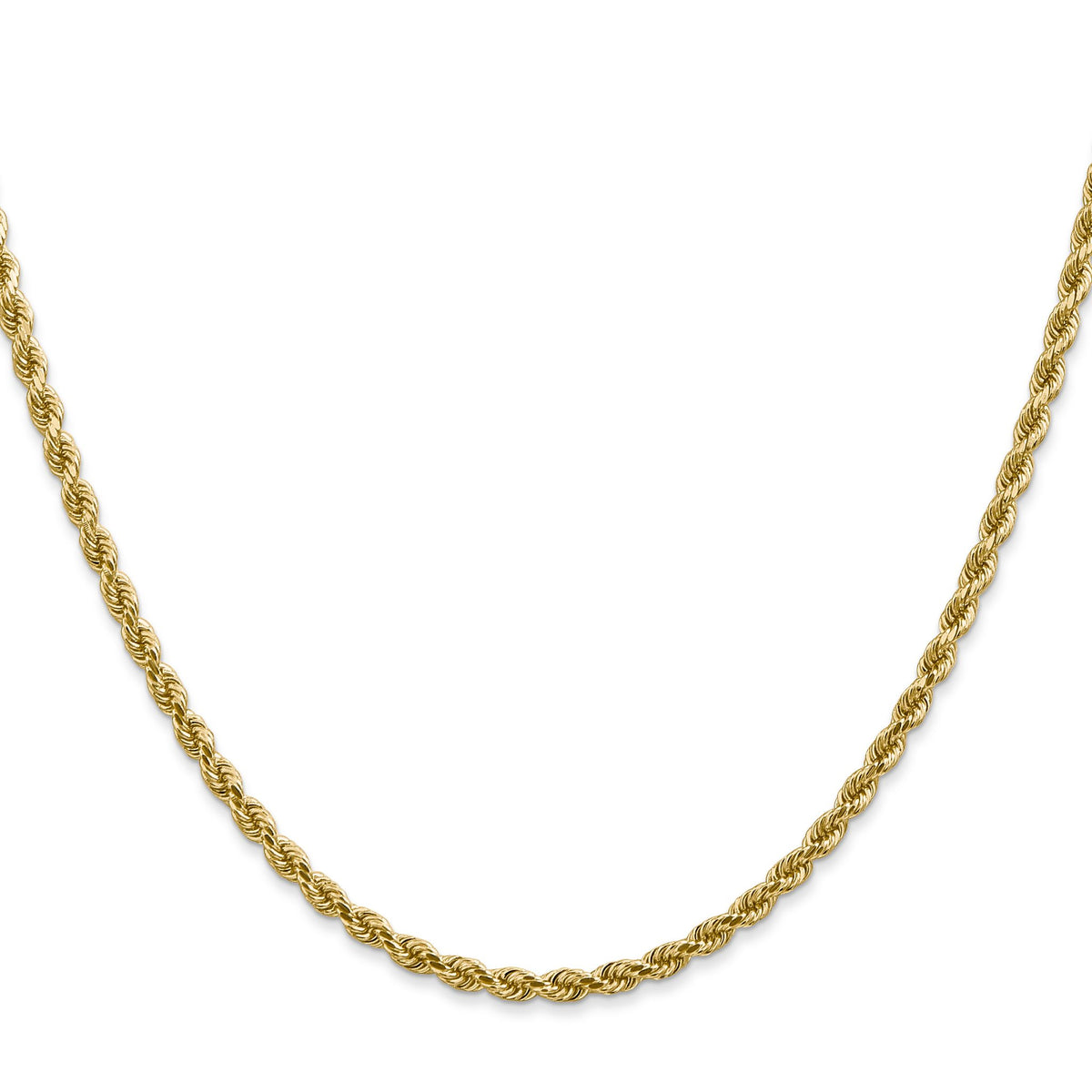 Diamond-Cut Rope Chain in 14K White Gold, 2.75mm, 7–30 Inch - Sophia Jewelers Main image