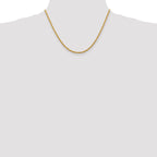 2.75mm 14K White Gold Diamond-Cut Rope Chain - Sophia Jewelers
