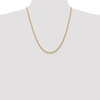 14K White Gold 2.75mm Diamond-Cut Rope Chain
