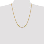 14K White Gold 2.75mm Diamond-Cut Rope Chain