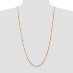 14K White Gold 2.75mm Diamond-Cut Rope Chain