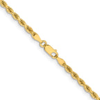 3.25mm 14K White Gold Diamond-Cut Rope Chain - Sophia Jewelers