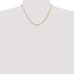 14k 2.00mm Diamond-Cut Lightweight Rope Chain